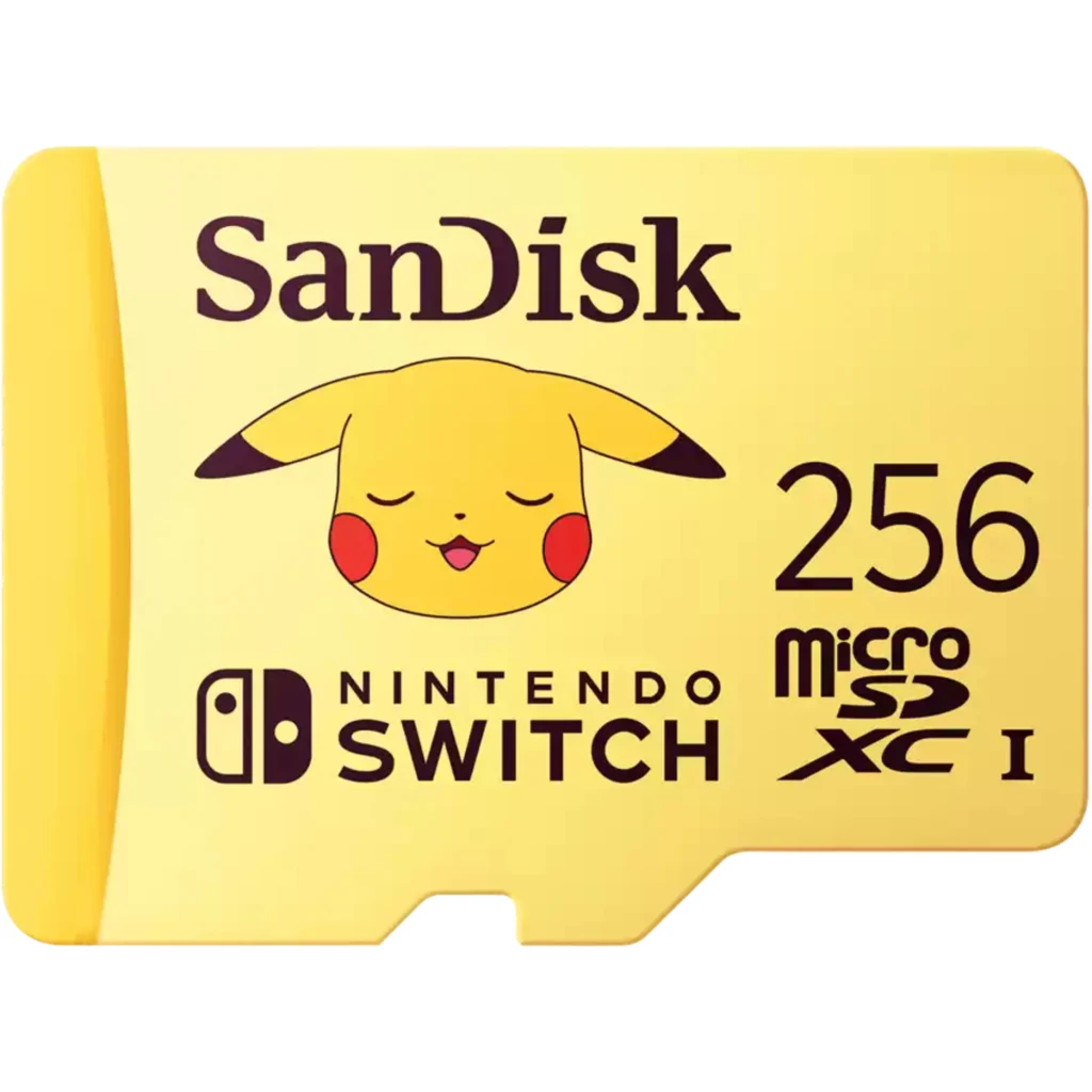 Memoria MicroSDXC 256GB SanDisk Pokémon UHS-I Lec100MBs Es90MBs p/NintendoSwitch