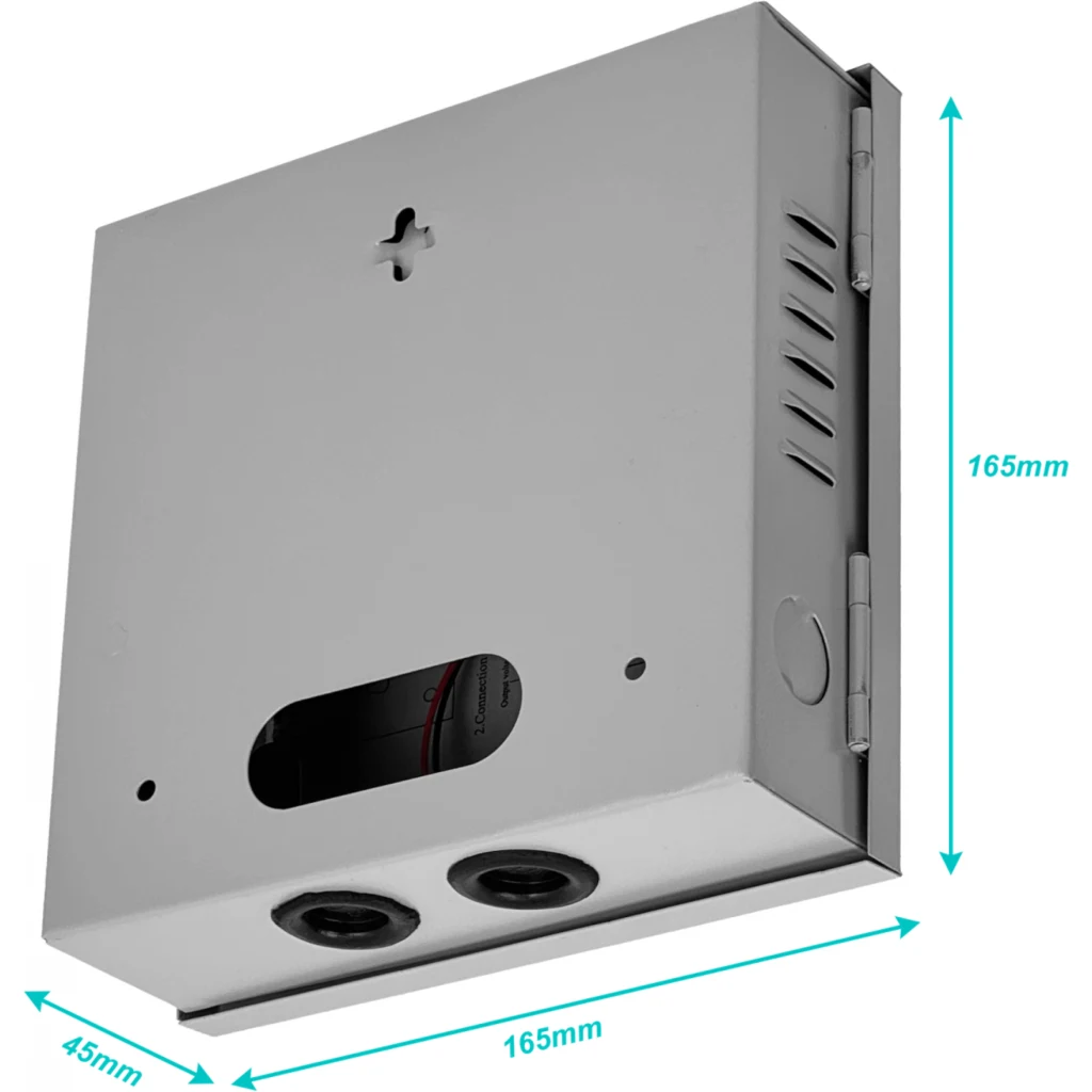 60W 12VDC 5A 4-Salida Gabinete-llave Piloto 100-240VAC Fuente Poder