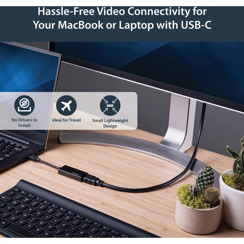 Imagen 5 de Adaptador Conver USB-C Macho a HDMI Hembra para MacBook Chromebook otros 4K 60Hz