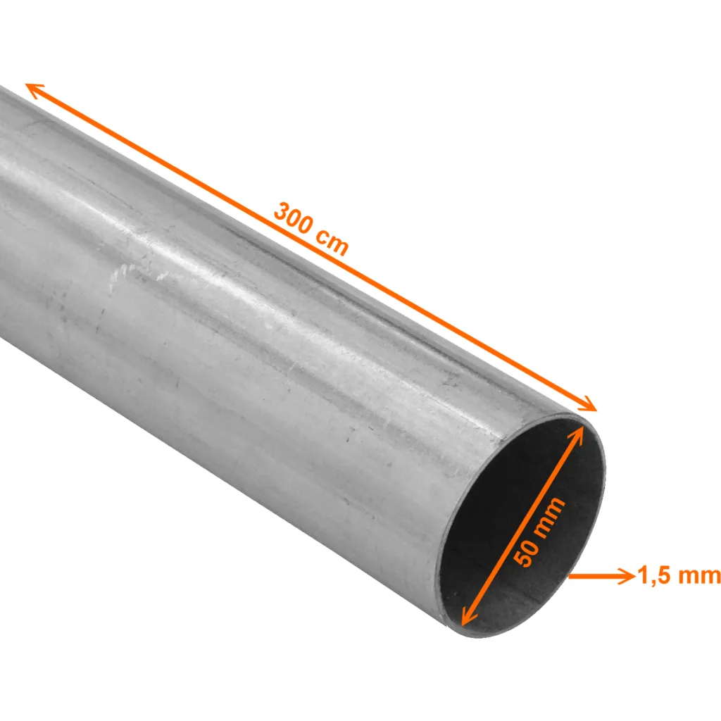 Imagen 1 de Diamet-ext 50mm Zincado 3mts Conduit Rigido Metalico 1,5mm-Espesor