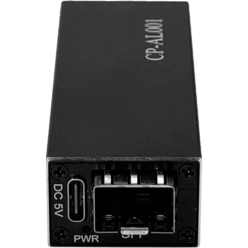 Imagen 3 de 1-SFP 1-1000-PoE Media Converter PoE USB-C-5V
