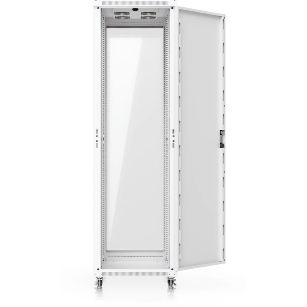 Imagen 9 de UniFi Gabinete rack 42U piso, ensamblado con ventiladores incorporados, paneles removibles y ruedas con cerradura,