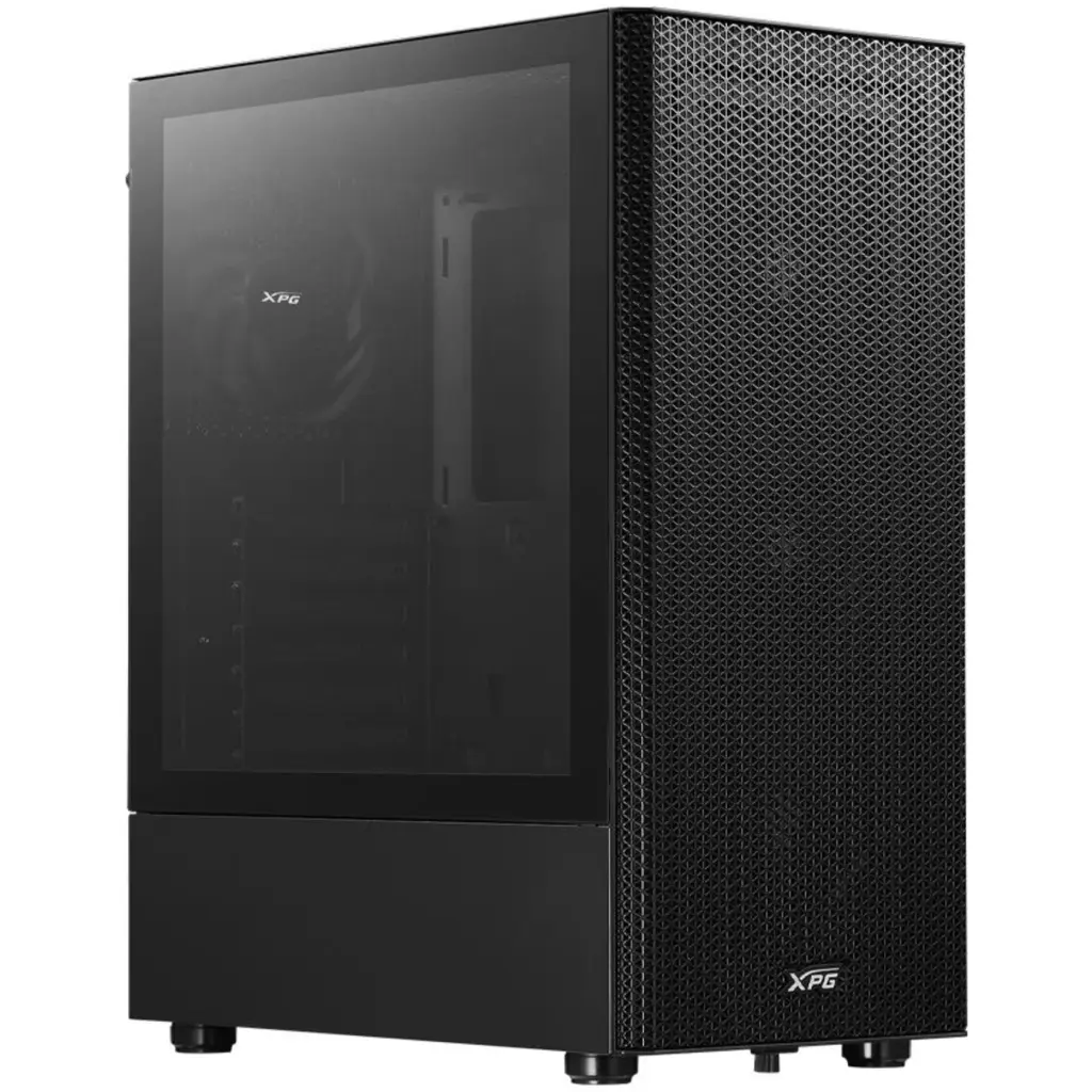 Gabinete XPG Valor Mesh, ATX Panel lateral Vidrio 4*FAN de 120mm SinFuente Negro