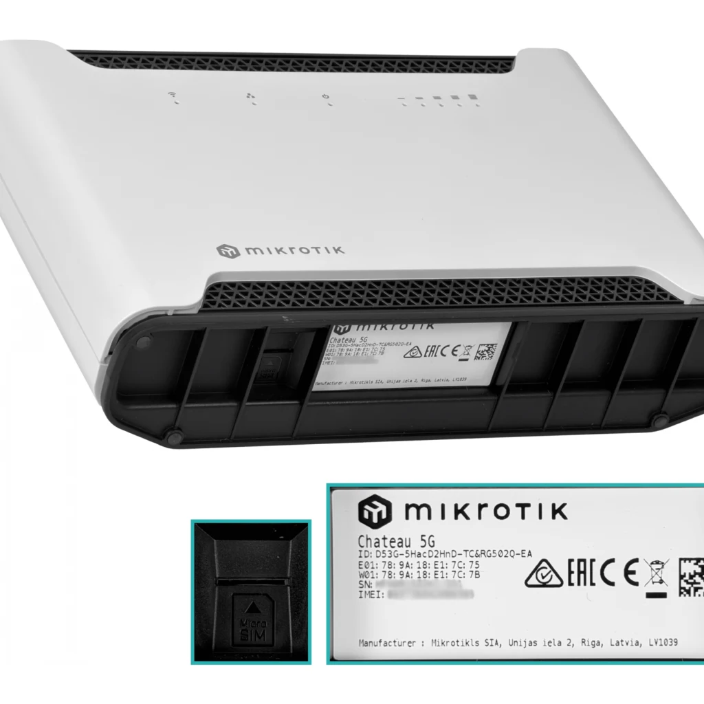 Imagen 4 de MIKROTIK 5G 5-1000 1-Sim 1-USB L4 inc-24V D53G-5HacD2HnD-TC&RG502Q-EA