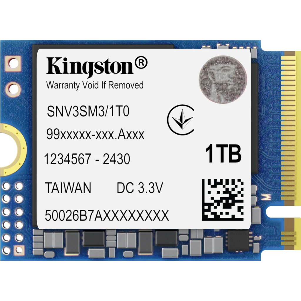 Unidad SSD Kingston NV3 1TB M.2 22*30 PCIe4x4 NVMe Lec6000MB/s Esc4000MB/s