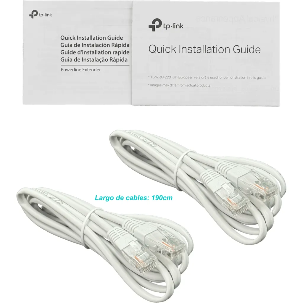 Imagen 2 de Kit Extensor 300Mbps Powerline AV500 WiFi  TL-WPA4220KIT