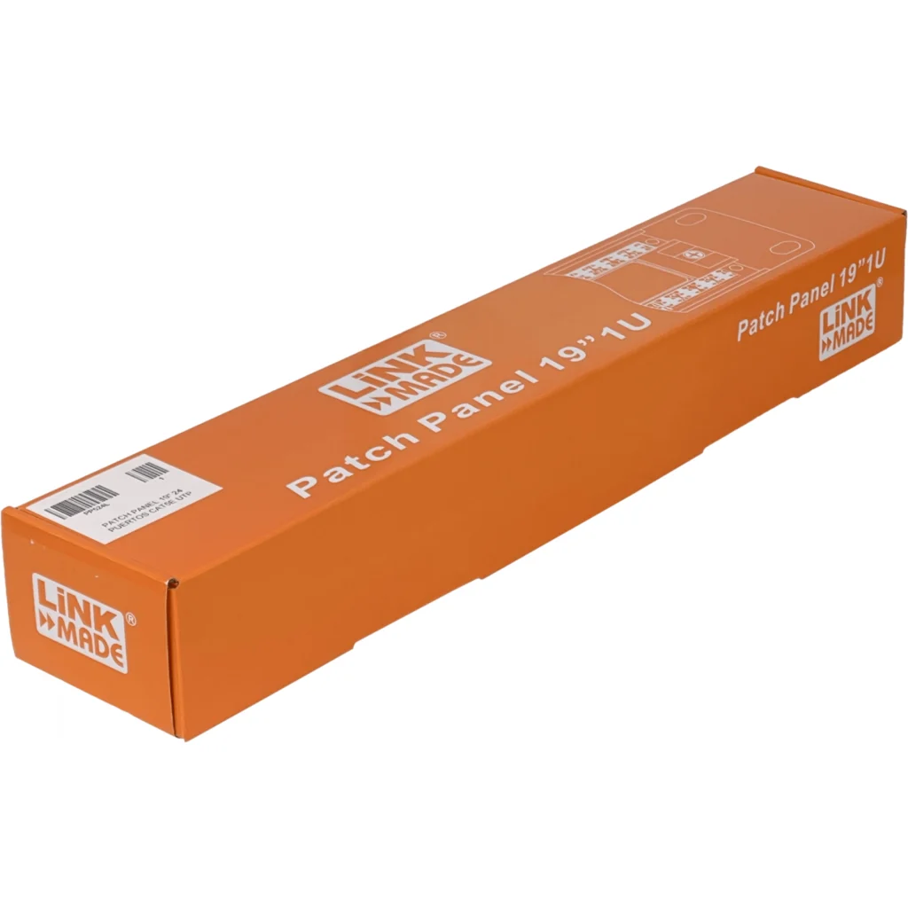 Imagen 1 de Patch Panel Linkmade 24 Port RJ45 Cat 5E UTP 1U UL Certificado