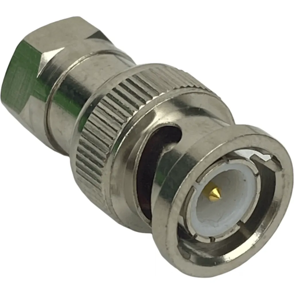F-Macho BNC-Macho Adaptador Copla Coaxial