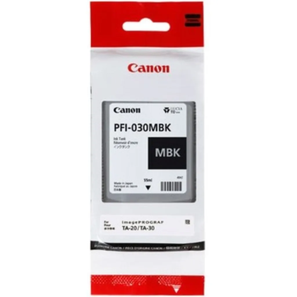 Cartridge Canon PFI-030 Negro Mate para imagePROGRAF TA-20 / TA30, 55ml