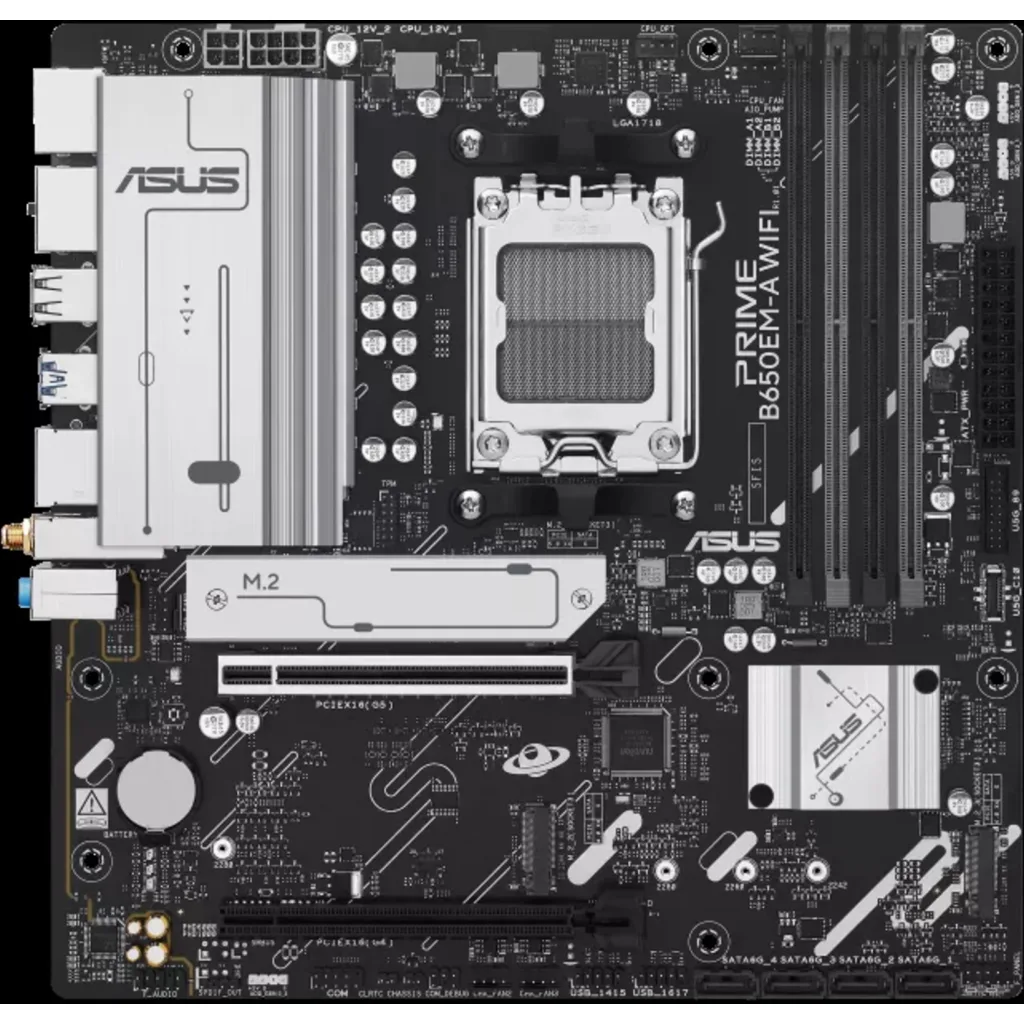ASUS - Motherboard - PRIME B650EM-A WIFI