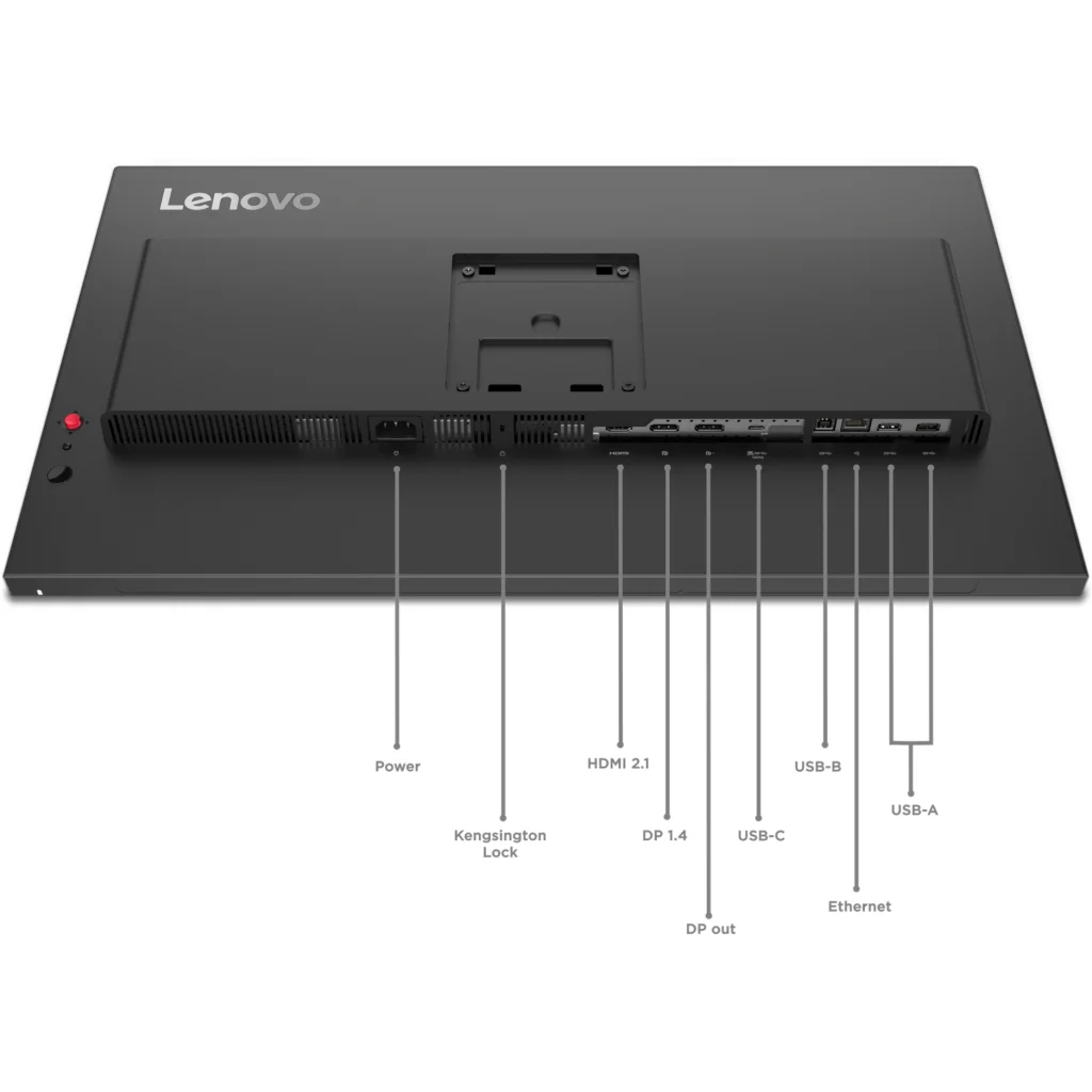 Imagen 10 de Monitor Lenovo ThinkVision P27QD-40 27" QHD 2560*1440 IPS DP HDMI USB-A/C LAN
