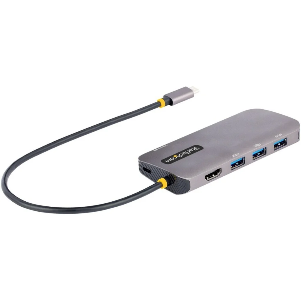 Docking Station StarTech USB-C a HDMI 4K60Hz, 3*USB-A USB-C LAN Gris