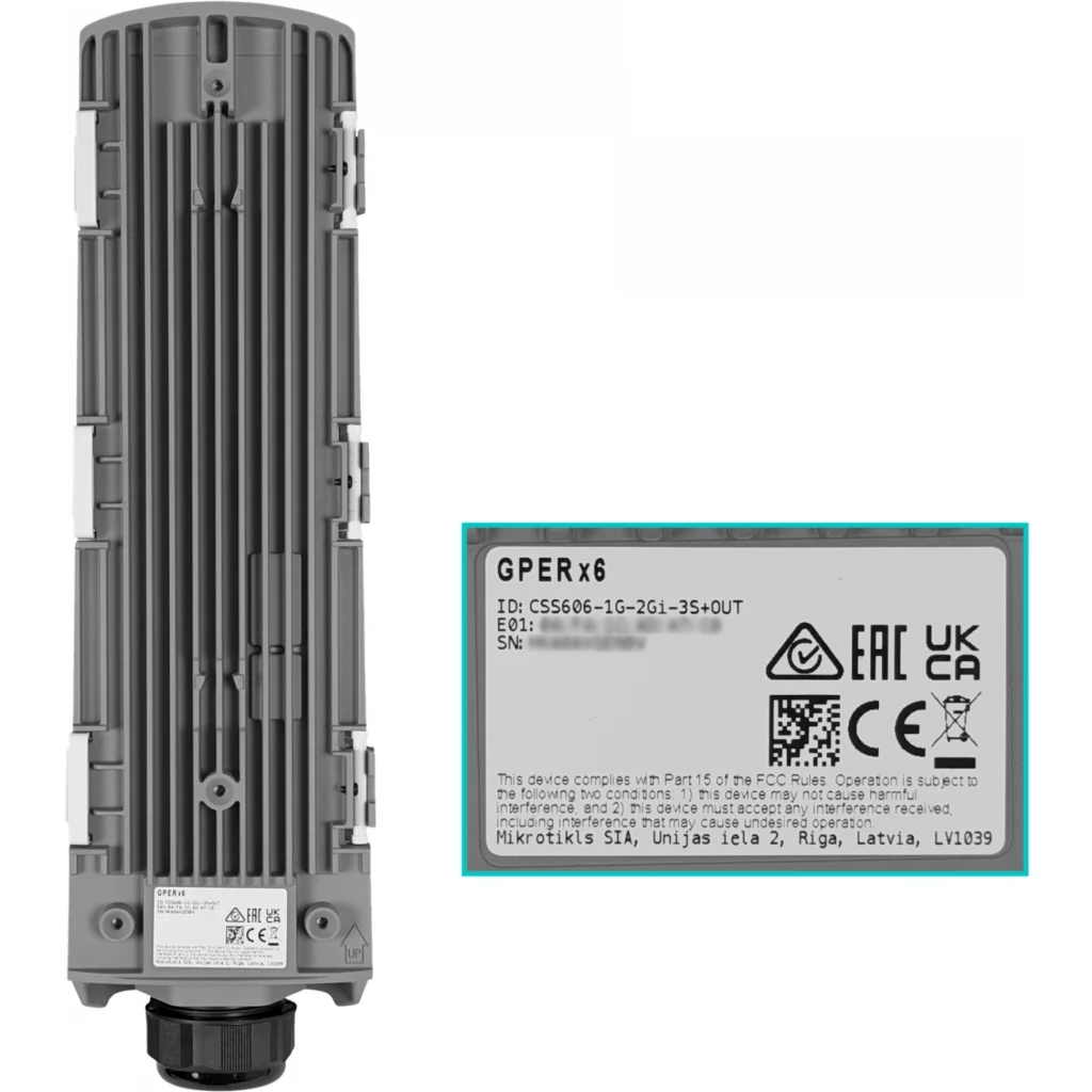 Imagen 2 de MIKROTIK 1-1000-in 2-1000-out 3-SFP+ in-12-57Vdc Out-12-57Vdc Switch