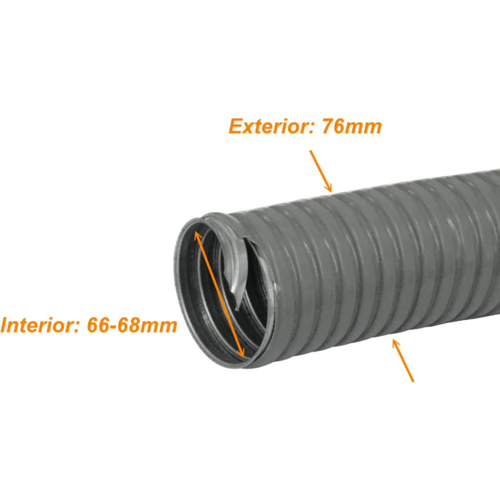 Imagen 1 de 75mm Rollo-20mts Conduit Flexible Metalico Cubierto-PVC PCFC