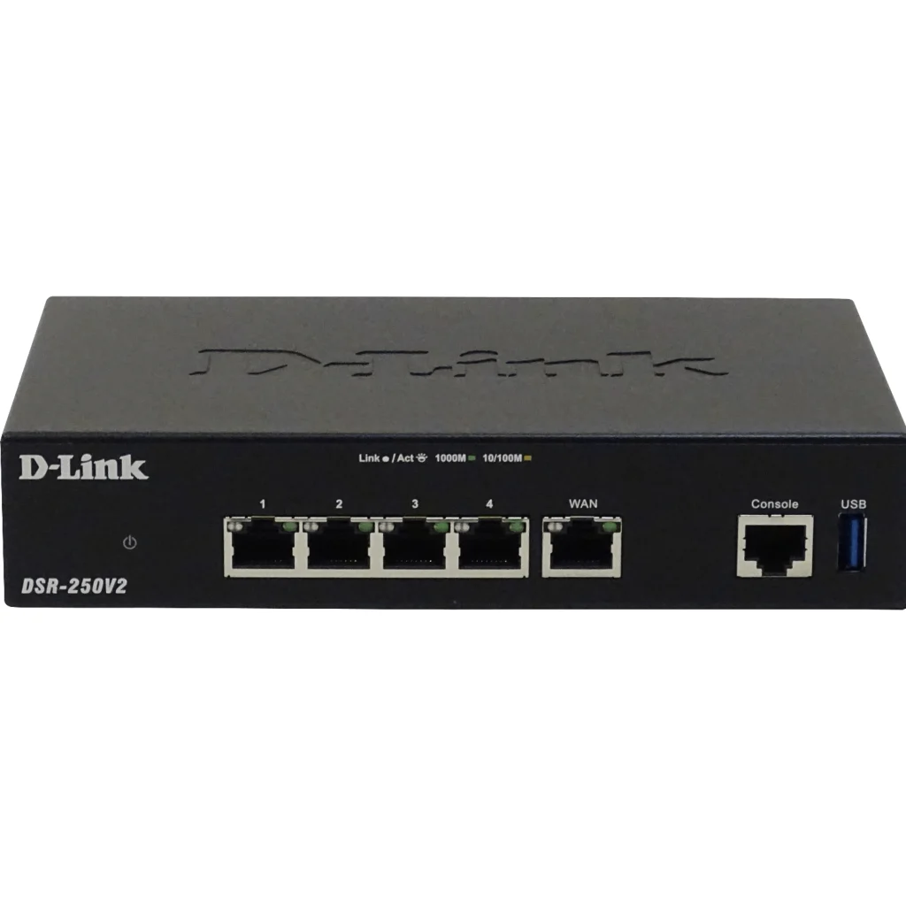 Imagen 1 de Router D-Link DSR-250V2, 5 Puertos Gigabit VPN 