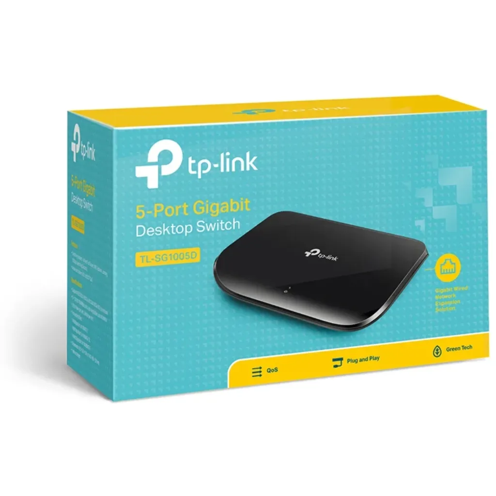 Imagen 5 de Switch TP-Link 5 puertos  TL-SG1005D 10/100/1000 Mbps No administrable