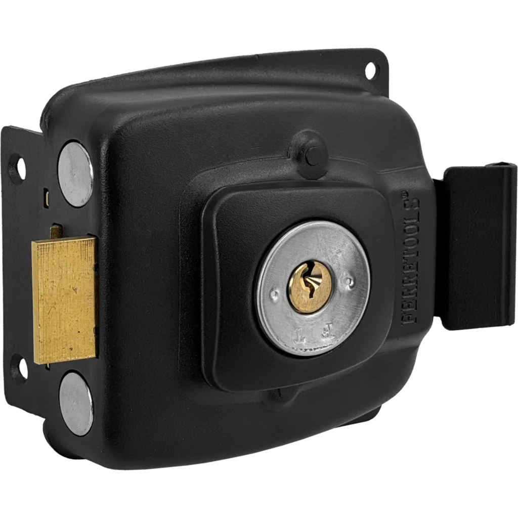 Imagen 2 de FERRETOOLS Cerradura Horizontal Sobrepuesta 3-Llaves-55mm Tambor-5pine