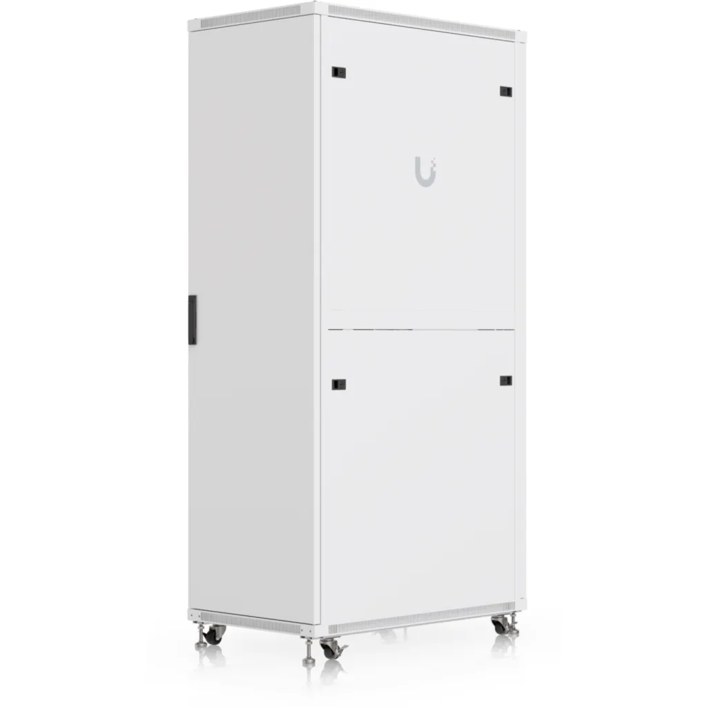 Imagen 7 de UniFi Gabinete rack 42U piso, ensamblado con ventiladores incorporados, paneles removibles y ruedas con cerradura,