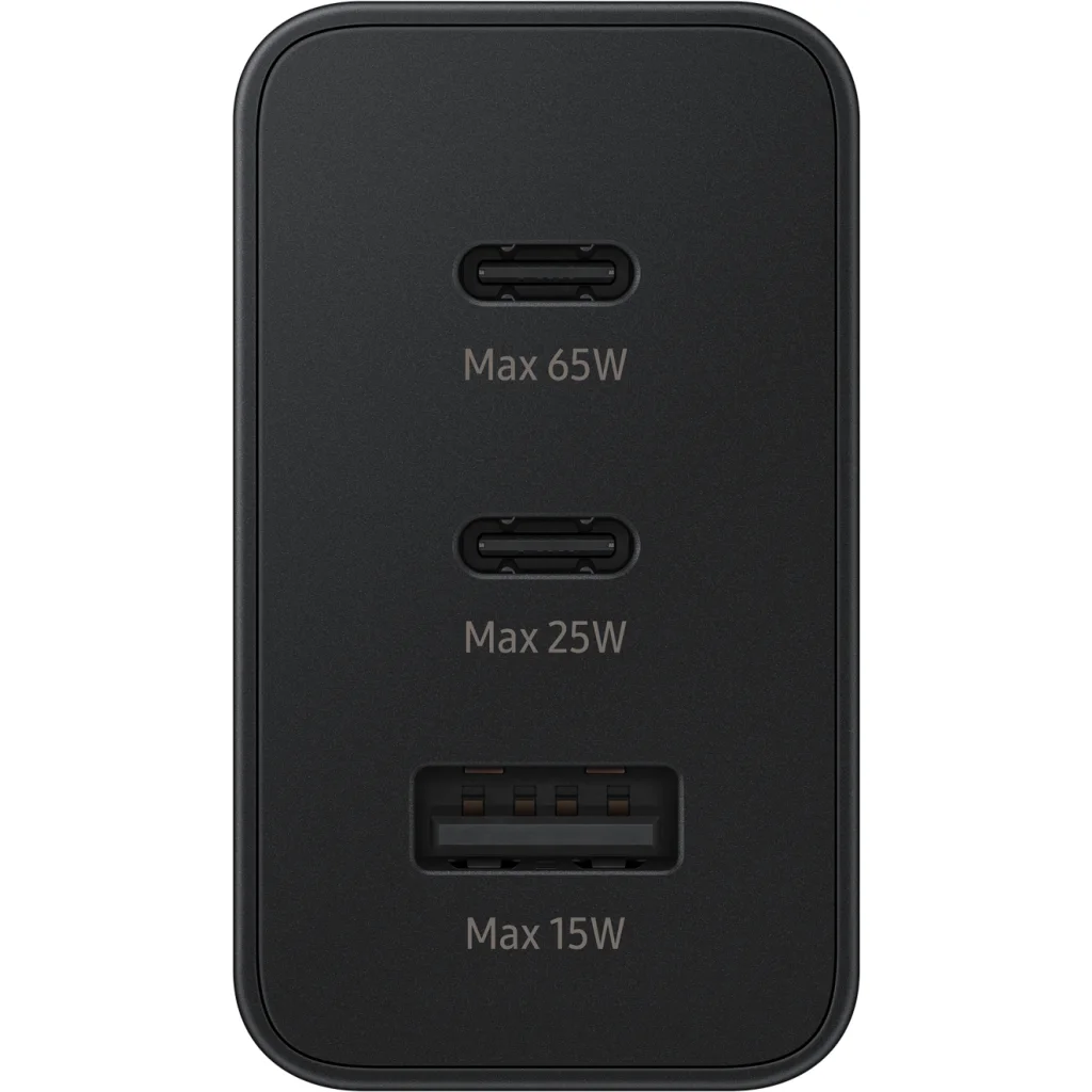 Imagen 1 de Adaptador de Carga Trio Samsung TA6530, 65W 2*USB-C + 1*USB-A Negro