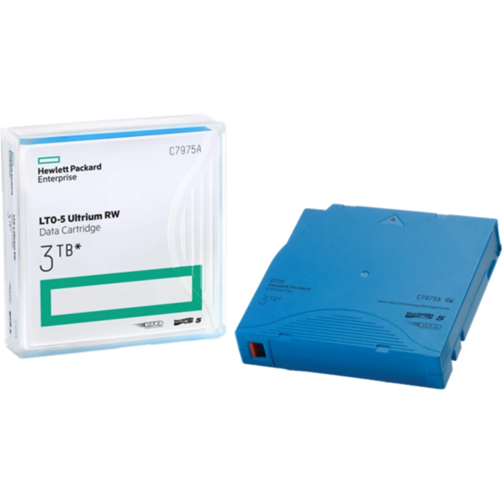Cartucho de Datos Recargable HP LTO-5 Ultrium 3TB Re-Writable AES 256-bit 