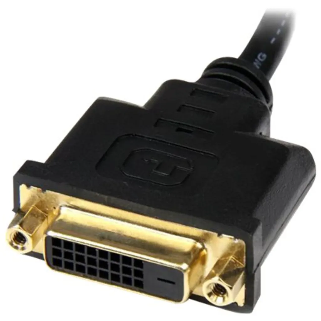 Imagen 7 de Adaptador HDMI Macho a DVI-D Hembra Cable 20 cm Negro