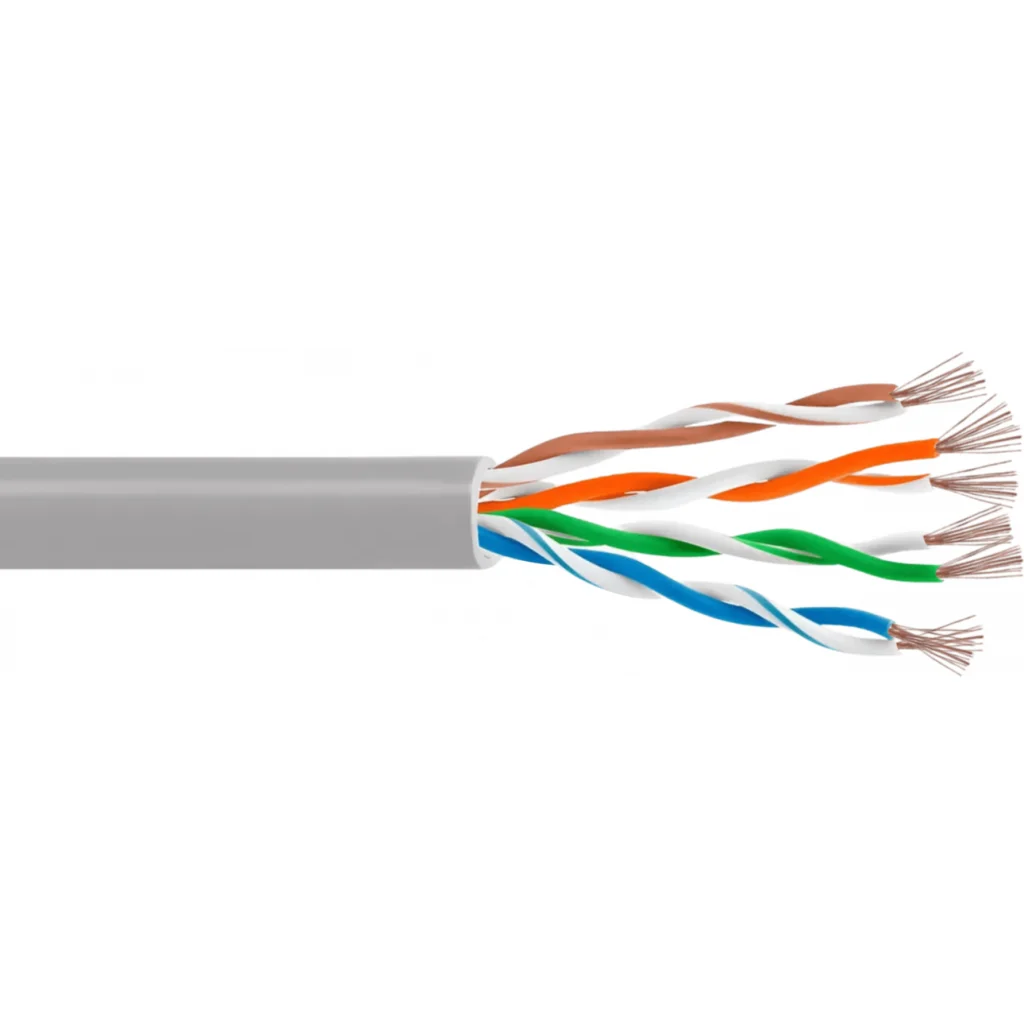 Imagen 2 de LINKMADE 4UN 50CM CAT5E GRIS LSZH CABLE PATCH INYECTADO MULTIFILAR