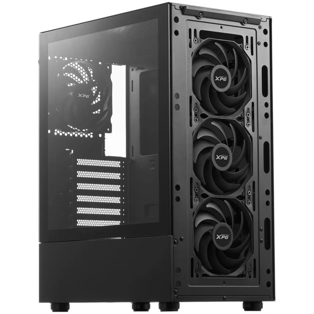 Imagen 1 de Gabinete XPG Valor Mesh, ATX Panel lateral Vidrio 4*FAN de 120mm SinFuente Negro