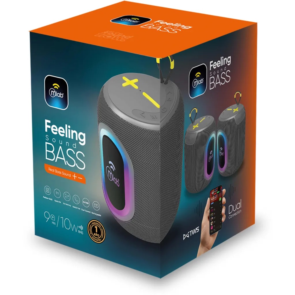 Imagen 3 de MLAB PARLANTE FEELING SOUND BASS GREY