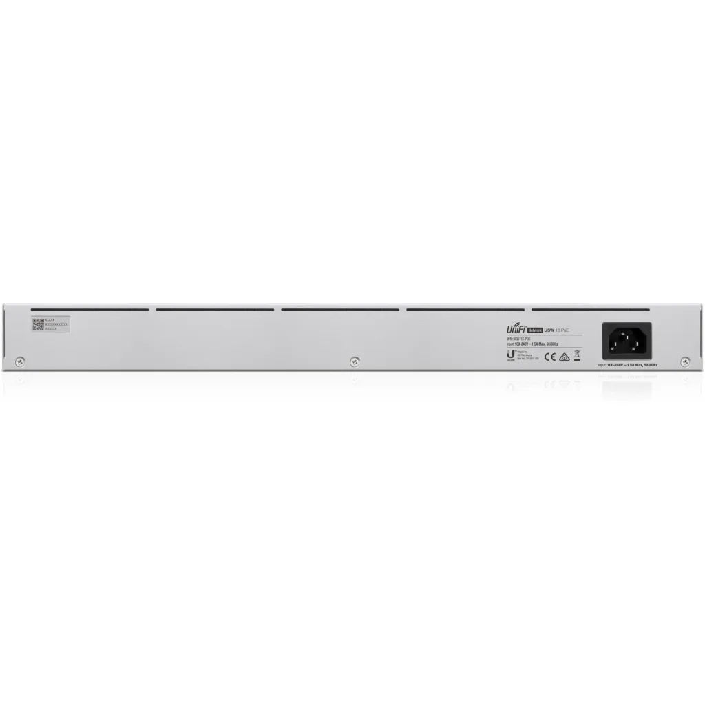Imagen 1 de Switch Ubiquiti UniFi USW-16-POE 16 Puertos RJ-45 2 Puertos SFP Gestionado 1U