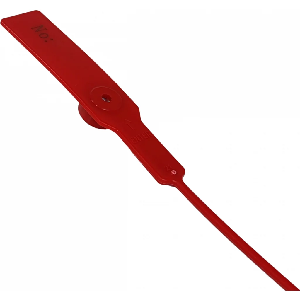 Imagen 1 de 100 Unidades Rojo Sellos De Seguridad Metalgrip Plastico 28cm-largo