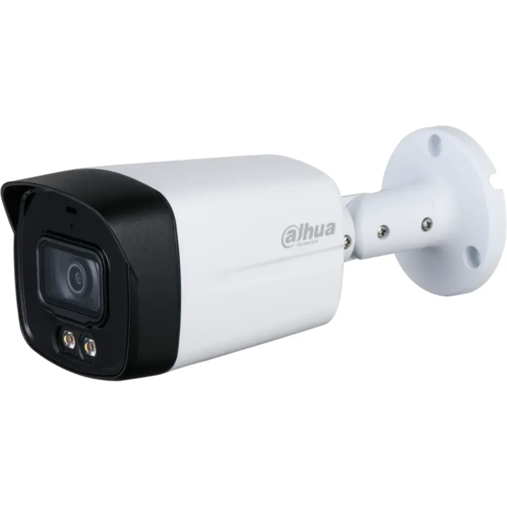 DH-HAC-HFW1500TLMN-IL-A-0280B-S3. Camara HDCVI Dahua tipo bullet de 5MP con lente fijo de 2.8mm doble iluminacion de hasta 40m proteccion IP 67 microfono incorporado