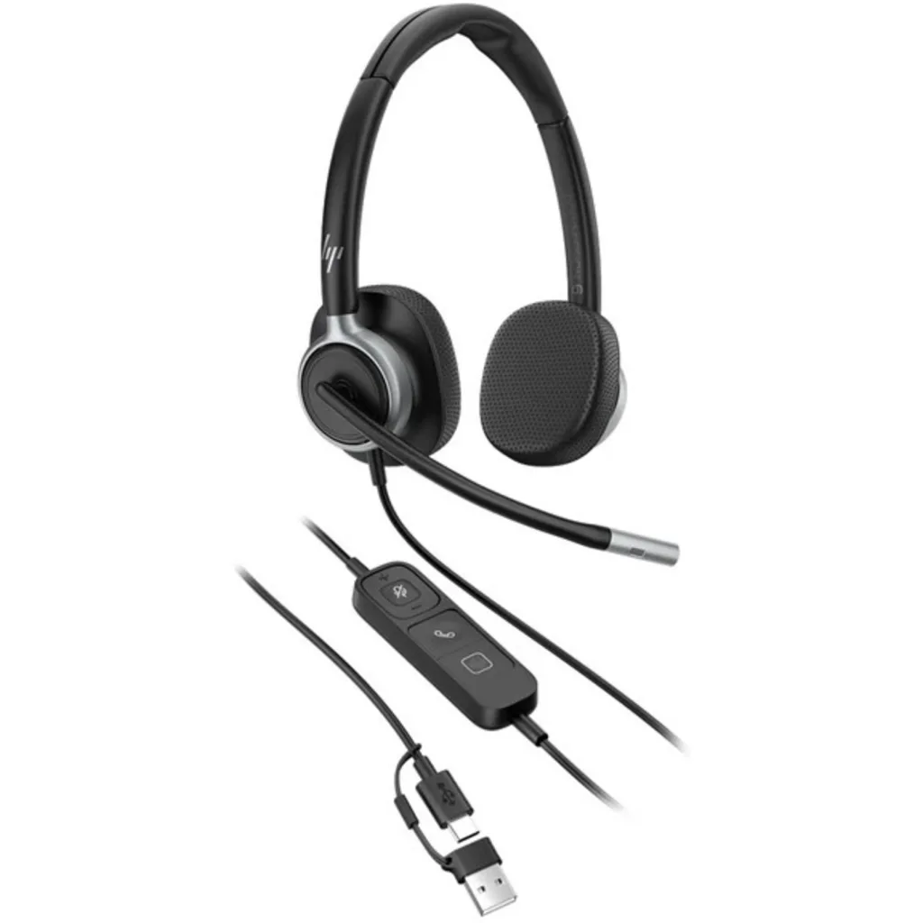 HP Poly Mission 625 Stereo USB Wired Headset HP Poly Mission 625
