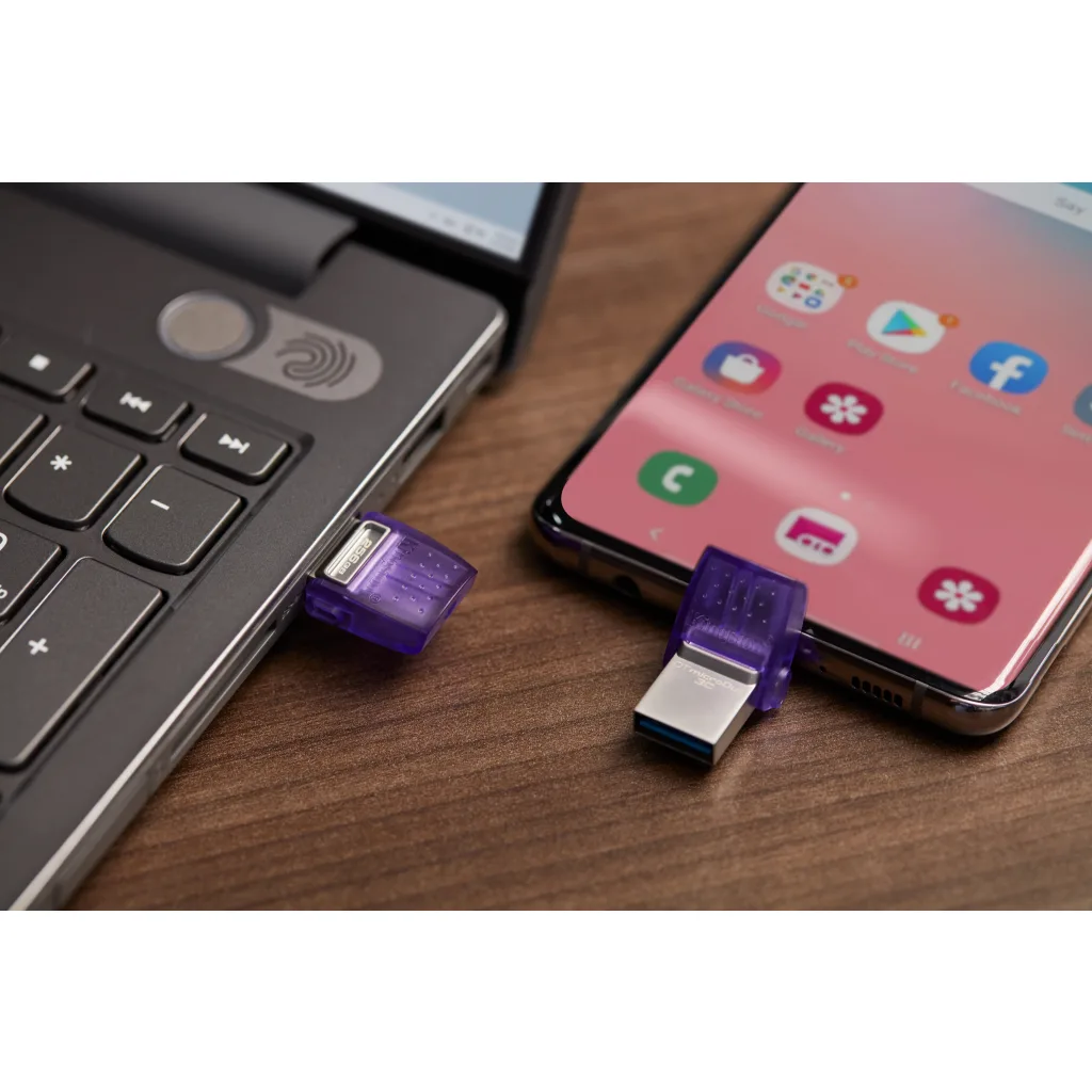 Imagen 9 de Pendrive 256GB Kingston DataTraveler microDuo 3C dual USB-A/USB-C Lec200MB/s