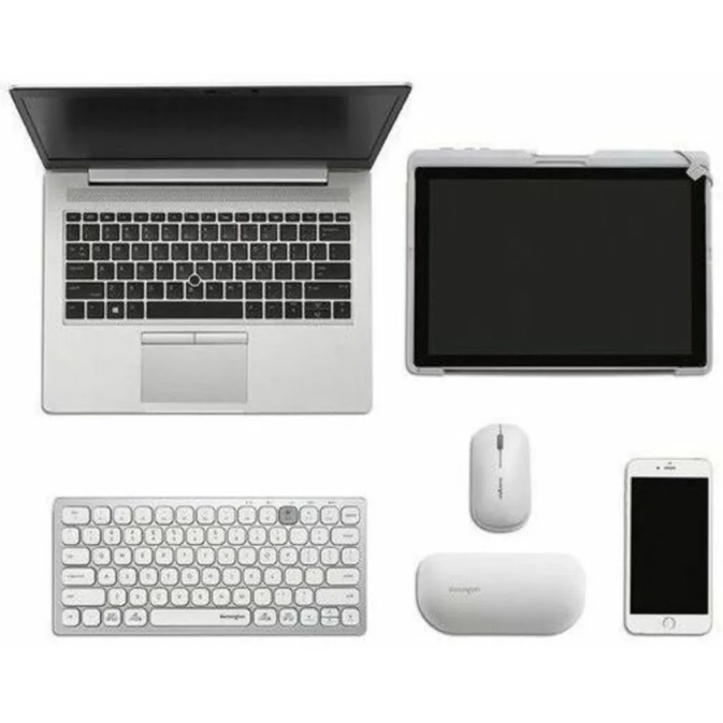 Imagen 2 de Teclado Inalámbrico Compacto Kensington K75504ES, Dual Wireless Bluetooth Blanco