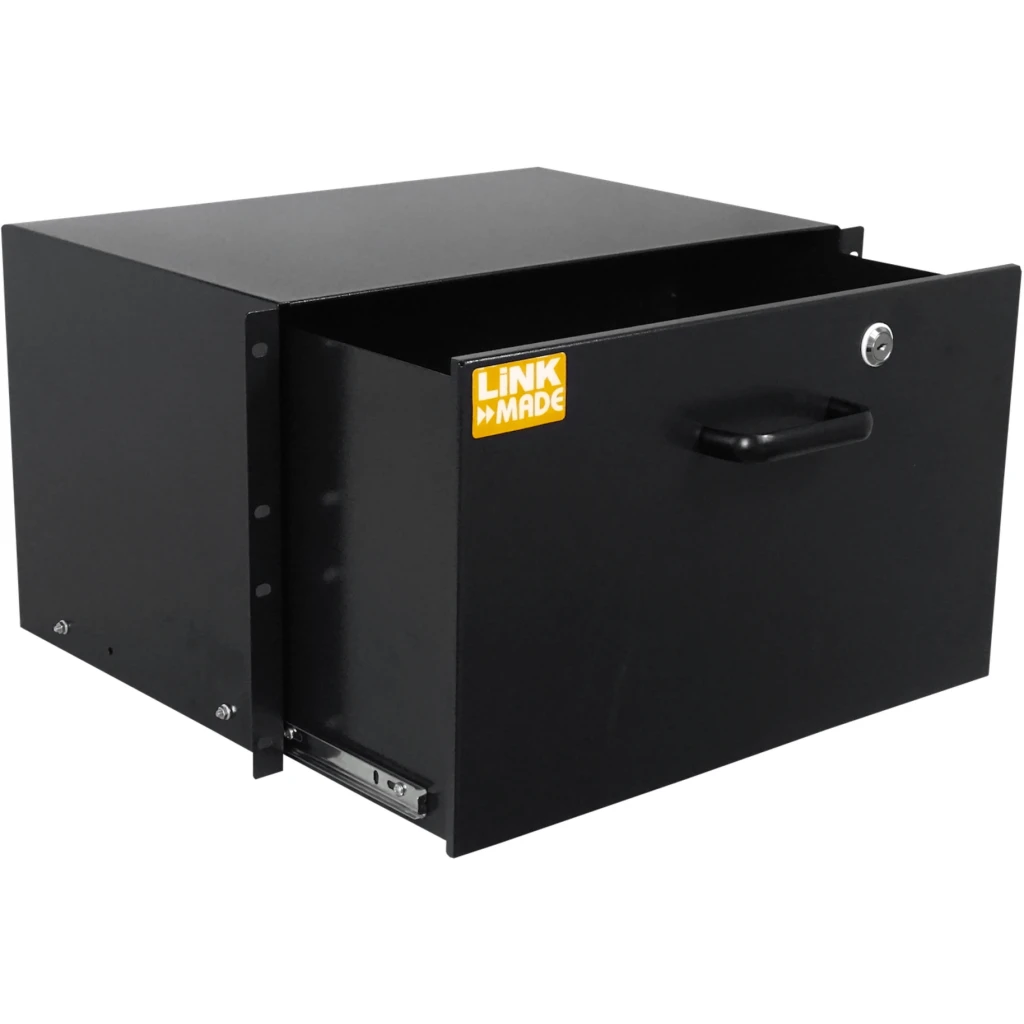 Imagen 4 de LINKMADE 6U Bandeja c/Llave Negro p/Rack Altura-6-RU Profundidad-30cm