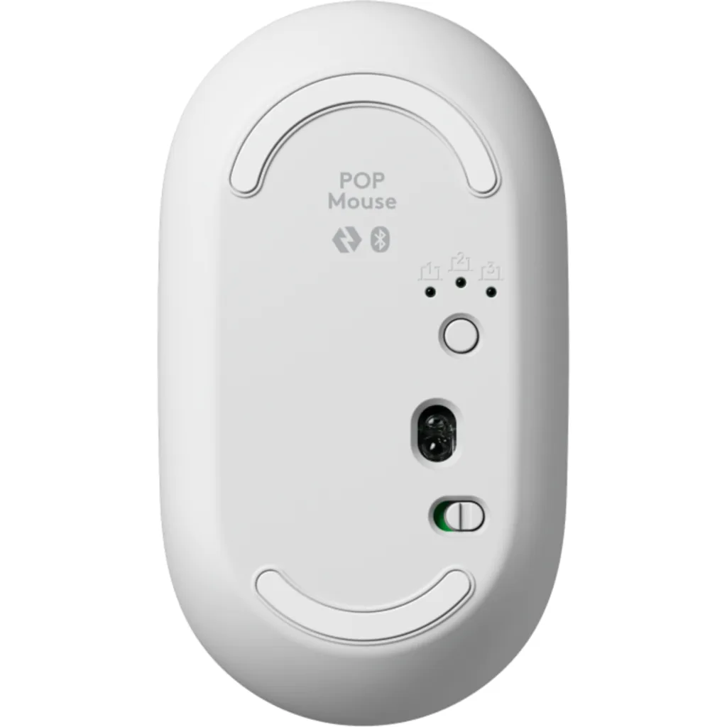 Imagen 3 de Kit Teclado Mouse Logitech Pop Icon Conectividad Inalámbrica BT Blanco/Naranja