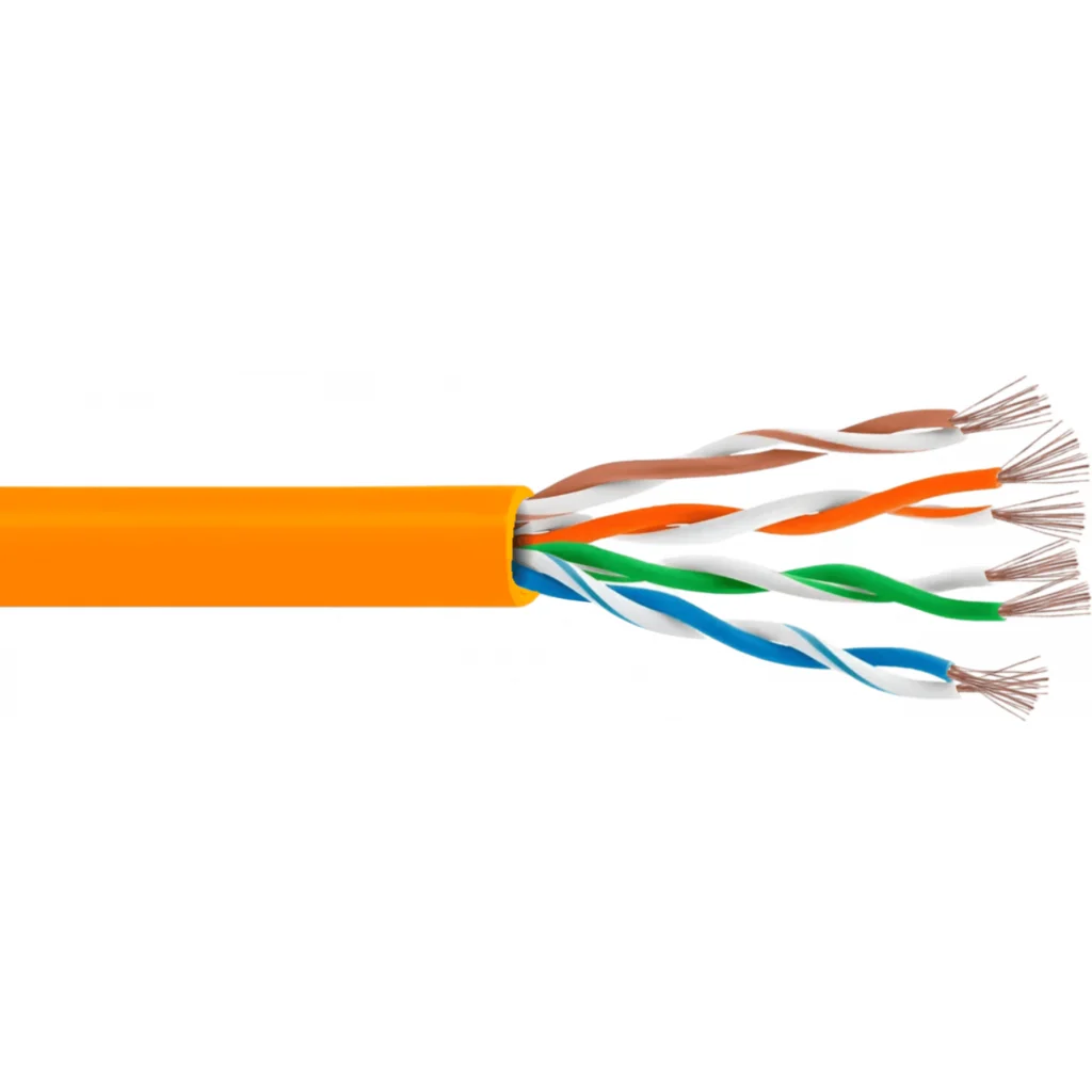 LINKMADE 4UN 50CM CAT5E NARANJO LSZH CABLE PATCH INYECTADO MULTIFILR