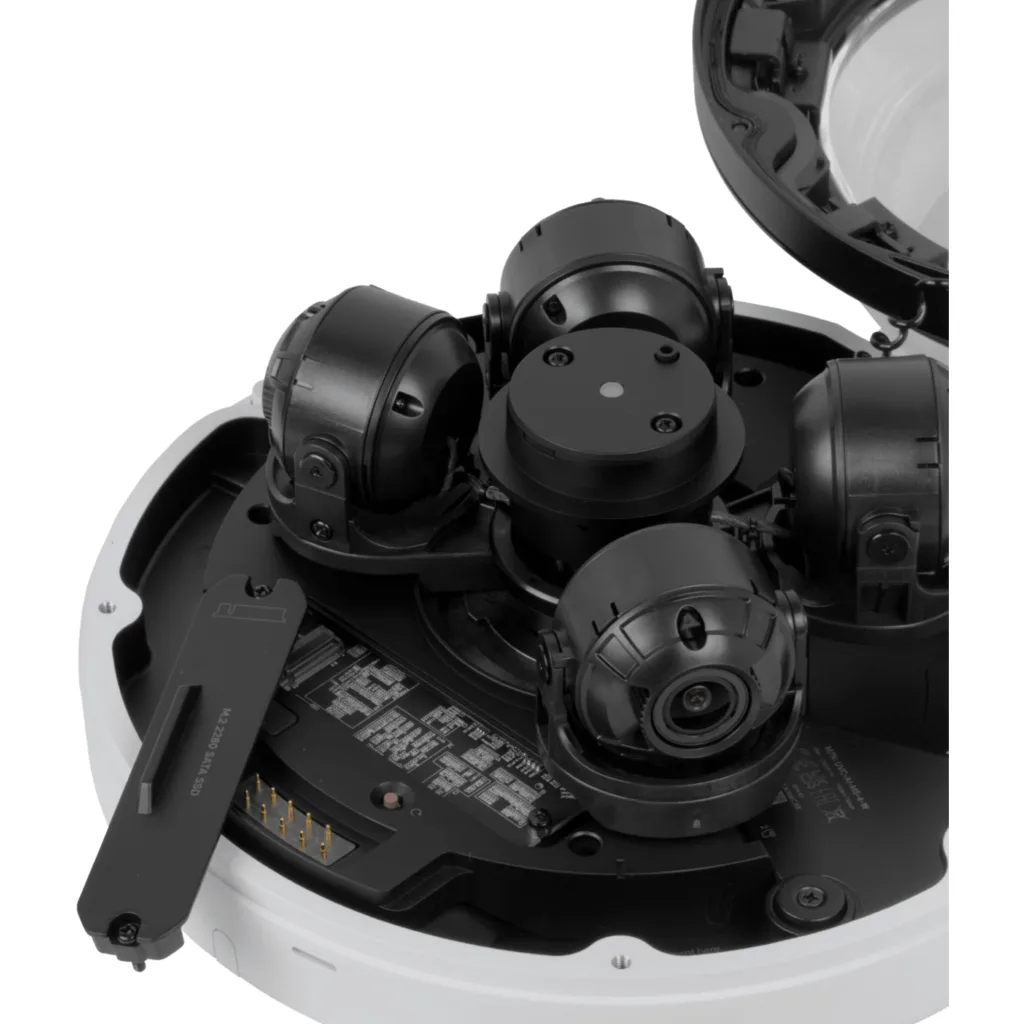 Imagen 3 de UI Blanco 360o 4x8MP 2,33x IR20m 1-1000 IK10 IP66 CamaraIP PoE++ M.2