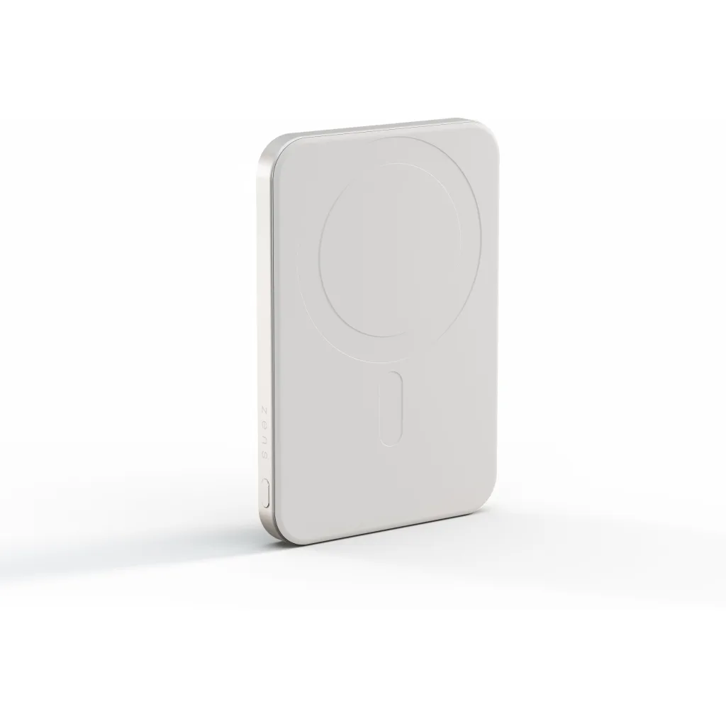 Bateria 5.000 mAh carga magnetica 15W Qi2 Zens Blanca