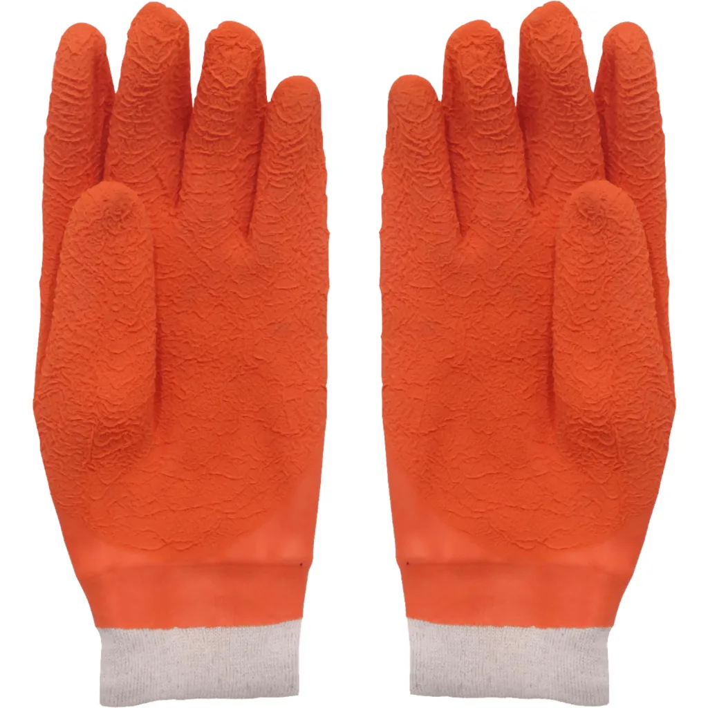 Imagen 2 de HARPON Naranjo Par Guante Latex Multiuso Anticorte Vidrio Madera 9-9,5