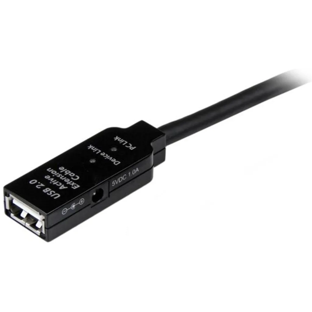 Imagen 1 de Cable Extensión USB 2.0 Tipo-A M/H 5mt  Activo Negro - StarTech