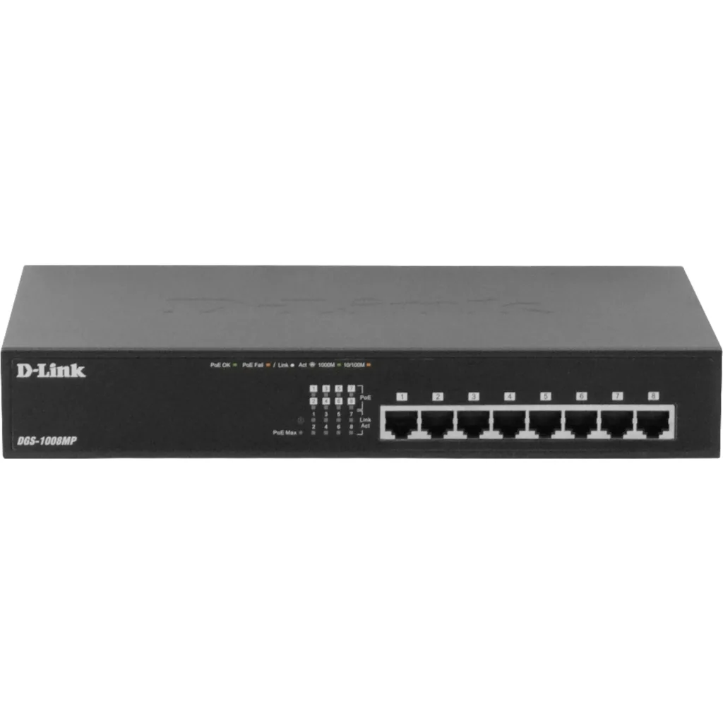 Imagen 3 de Switch D-Link 8 Puertos RJ-45 Gigabit Ethernet 10/100/1000 PoE+ No Administrador