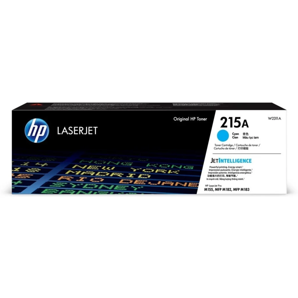 Tóner HP LaserJet 215A Cyan Comp. LaserJet Pro M155/M182/M183, 850 páginas