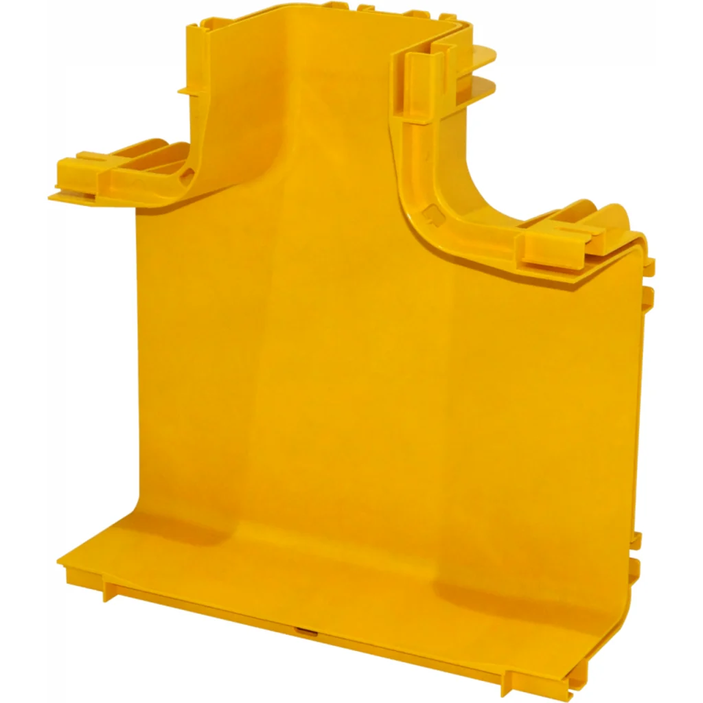 240x100 a 120x100mm Derivacion Horizontal Tee Amarilla PC+ABS LSZH Hem
