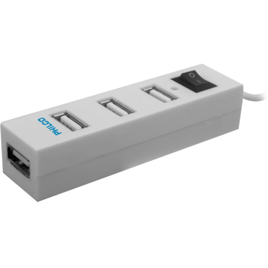 HUB USB 2.0 4 PUERTOS BLANCO