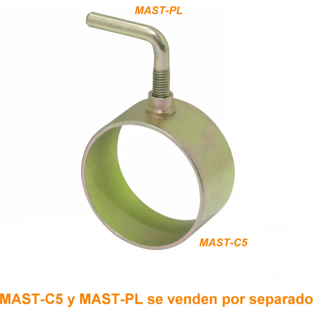 Base para tubo de 58mm req/MAST-PL Fijacion Mastil Telescopico
