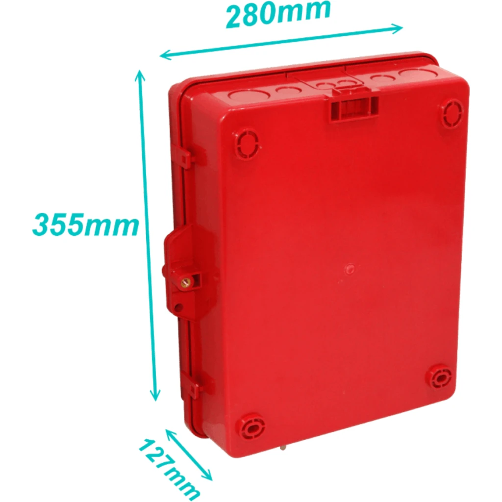 Imagen 4 de ALTELIX Ventilada Roja 355x280x127mm IP55 Caja Exterior NEMA3 PC+ABS