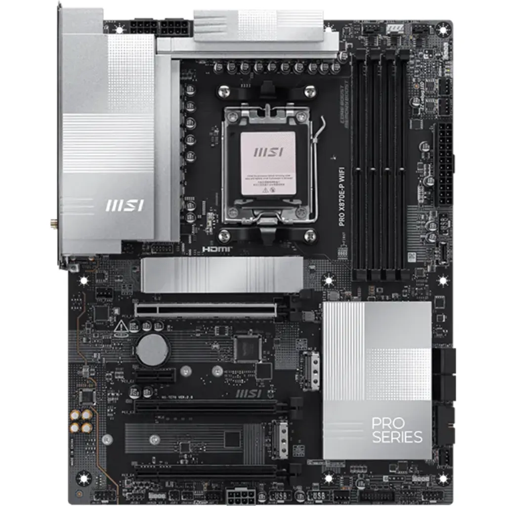 Imagen 1 de Tarjeta Madre MSI PRO X870E-P WIFI Socket AM5 4*DDR5 3*M.2 LAN 5G WIFI7 ATX