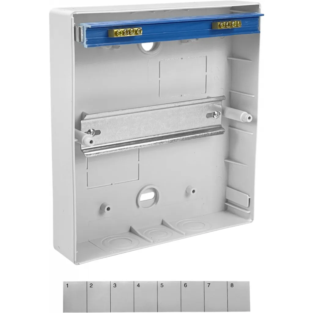 Imagen 1 de LEXO Tablero Sobreponer LSZH 8 Modulos Riel Din IP41 IK08 5399108