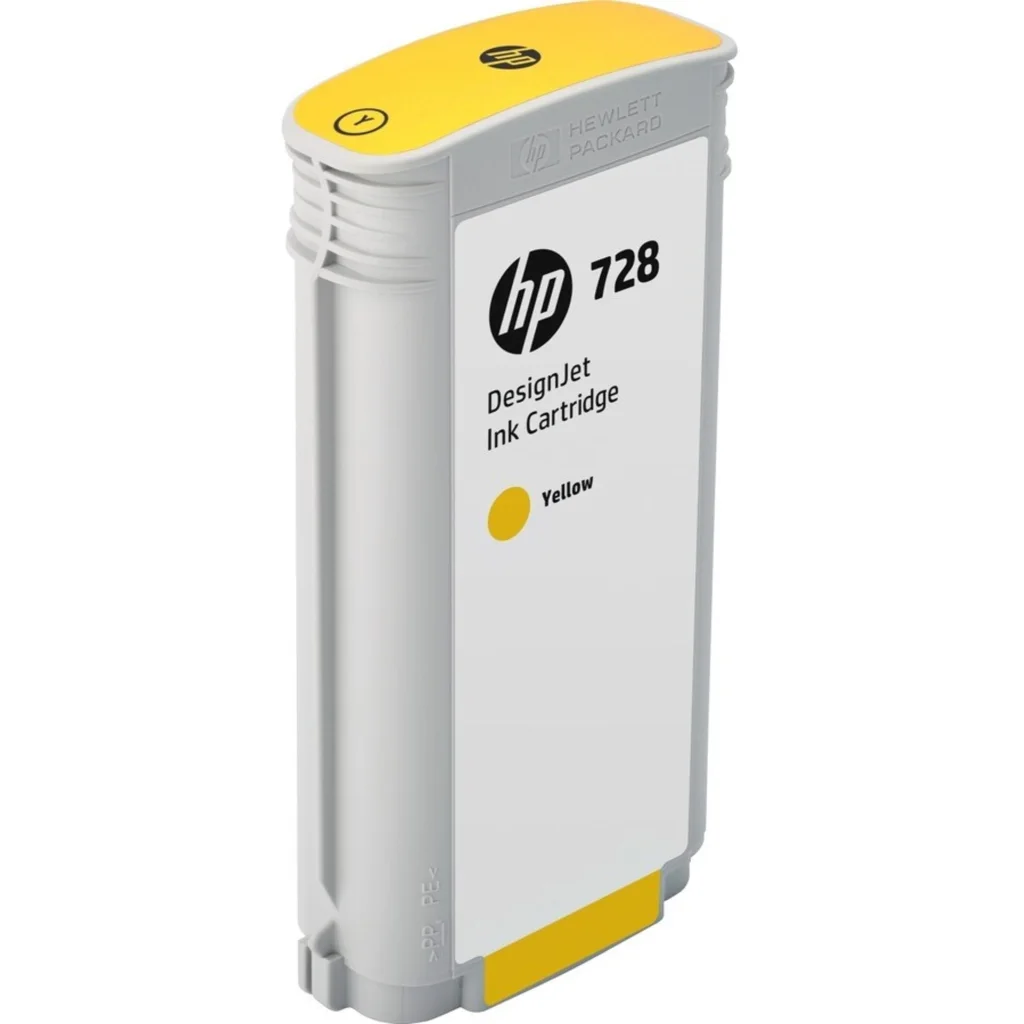 Imagen 2 de Cartridge HP 728 Amarillo para DesignJet T730/DesignJet T830, 130ml